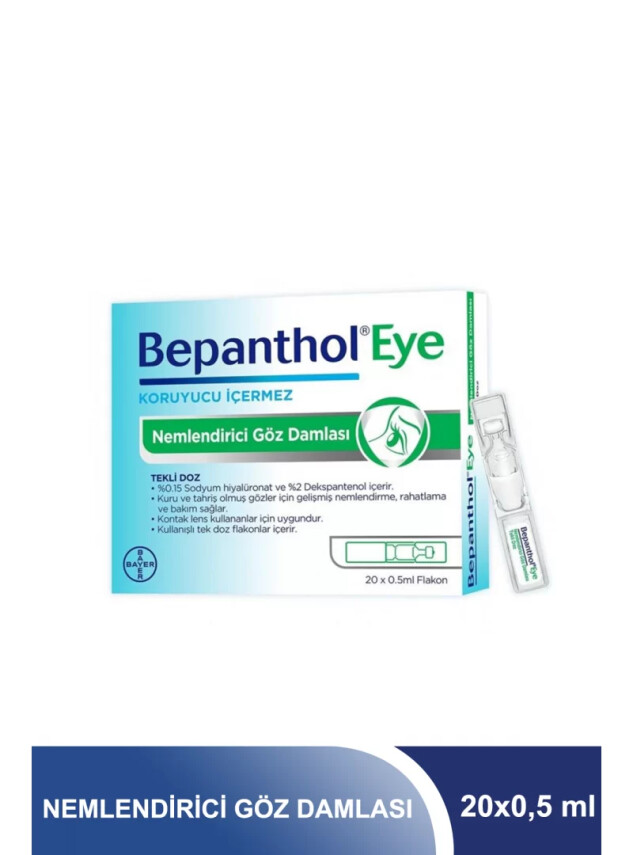 Bepanthol Eye Nemlendirici Göz Damlası 20x0,5 ml Flakon - Bepanthol