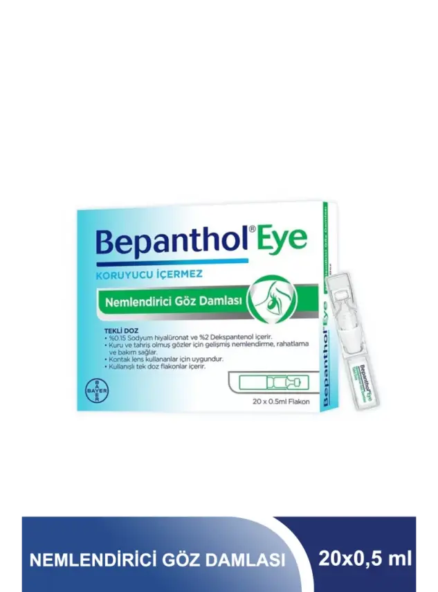 Bepanthol Eye Nemlendirici Göz Damlası 20x0,5 ml Flakon - 1