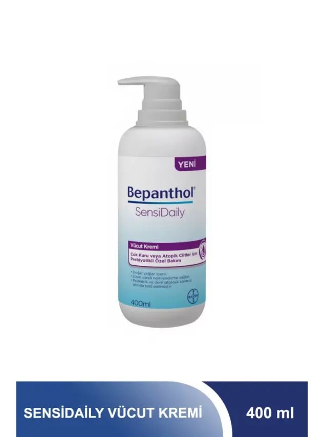 Bepanthol SensiDaily Pompalı 400 ml Vücut Kremi - 1
