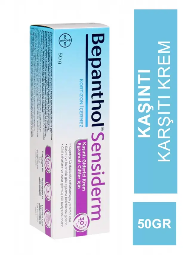 Bepanthol Sensiderm Krem 50 gr - Kaşıntı İçin Krem - 1