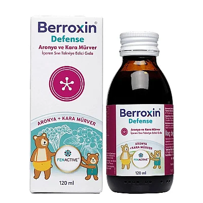 Berroxin Defense Aronya ve Kara Mürver İçeren Sıvı Takviye Edici Gıda 120 ml - Berroxin