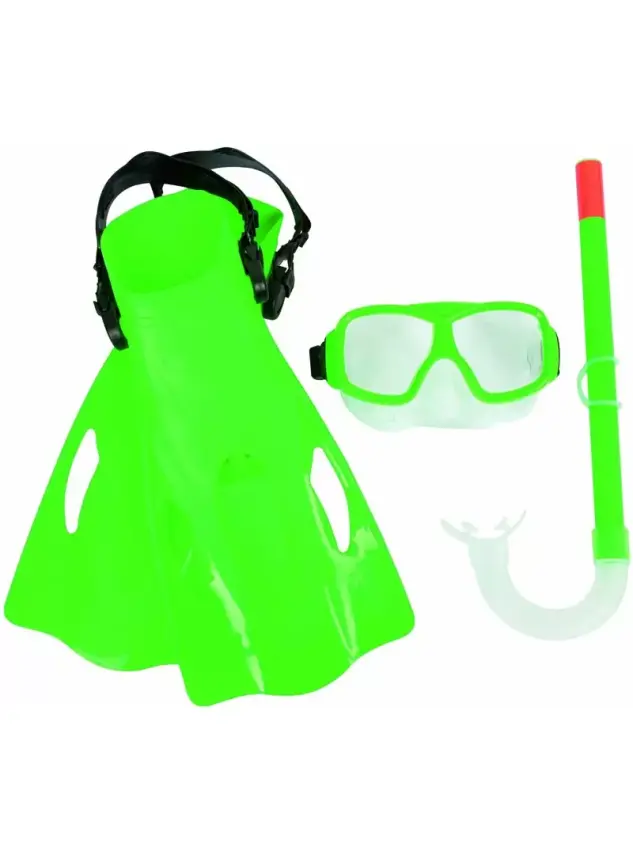 Bestway Hydro Swim Freestyle Şnorkel Takımı 7+ - Yeşil - 25019 - - 1