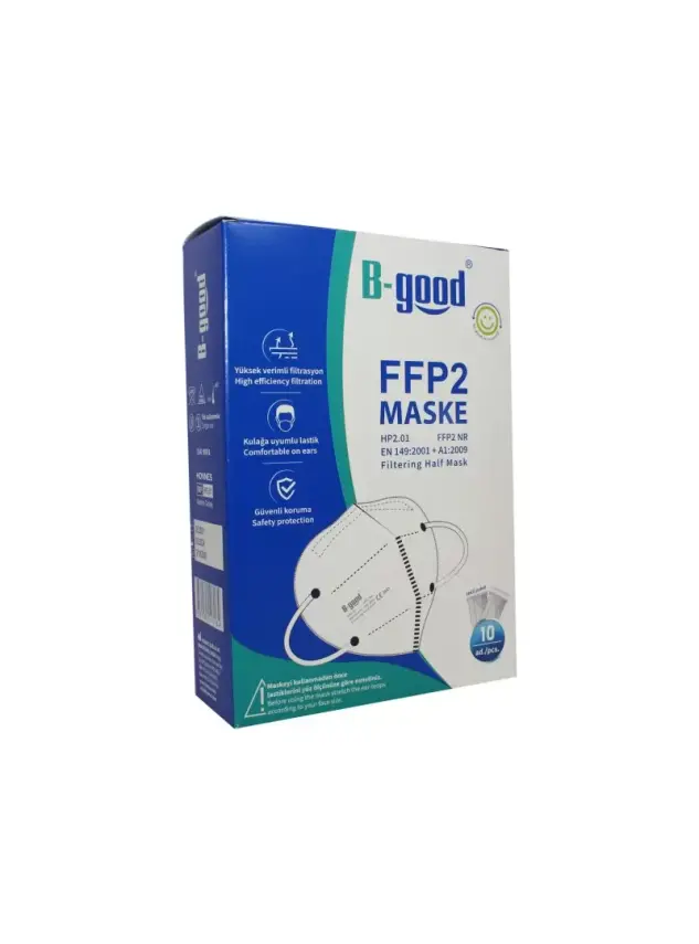 BGood FFP2 Maske Beyaz 10 lu - 1