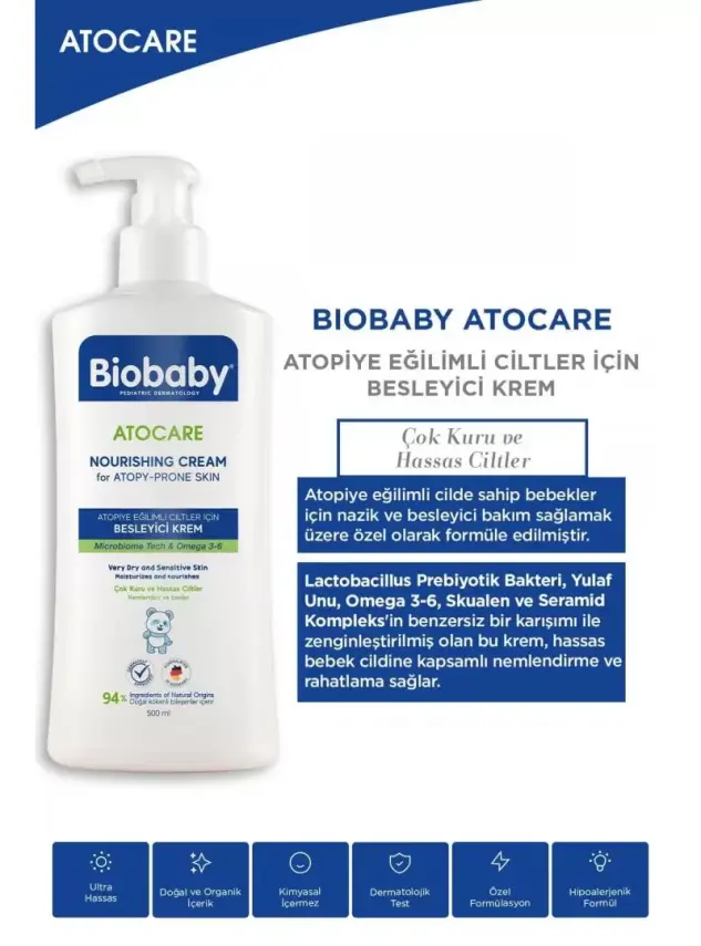 Biobaby Atocare Besleyici Krem 500 ml - 4
