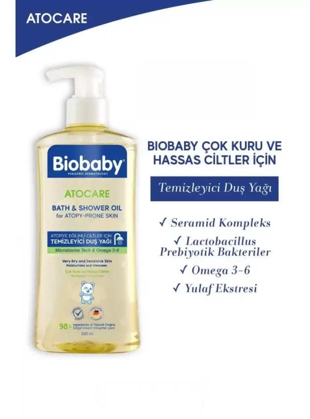 Biobaby Atocare Temizleyici Duş Yağı 500 ml - 2