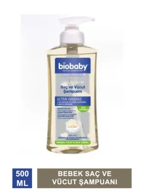 Biobaby Bebek Saç ve Vücut Şampuanı 500 ml - 2