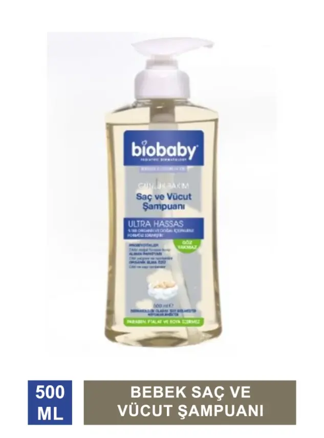 Biobaby Bebek Saç ve Vücut Şampuanı 500 ml - 2