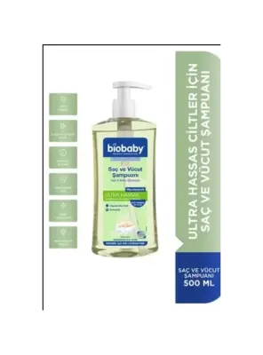 Biobaby Bebek Saç ve Vücut Şampuanı 500 ml - 3
