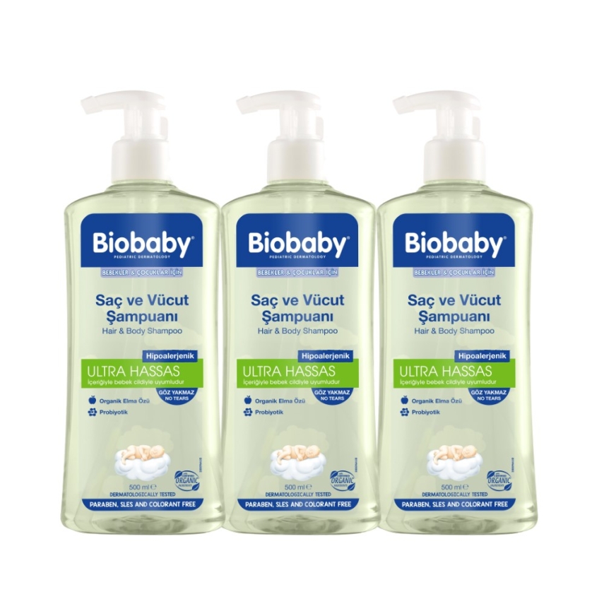 Biobaby Şampuan 500 ml - 3 Al 2 Öde - 1