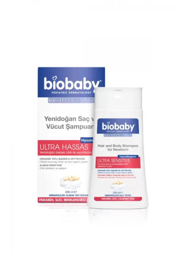 Biobaby Yenidoğan Saç ve Vücut Şampuanı 200 ml - 1