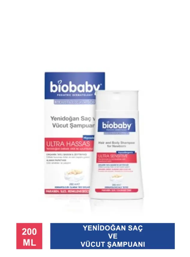 Biobaby Yenidoğan Saç ve Vücut Şampuanı 200 ml - 2