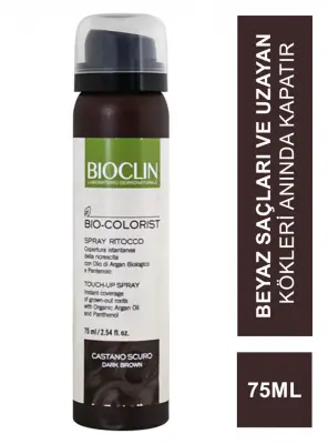OUTLET - Bioclin Bio Colorist Touch Up Sprey - Dark Brown - 75 ml - BIOCLIN