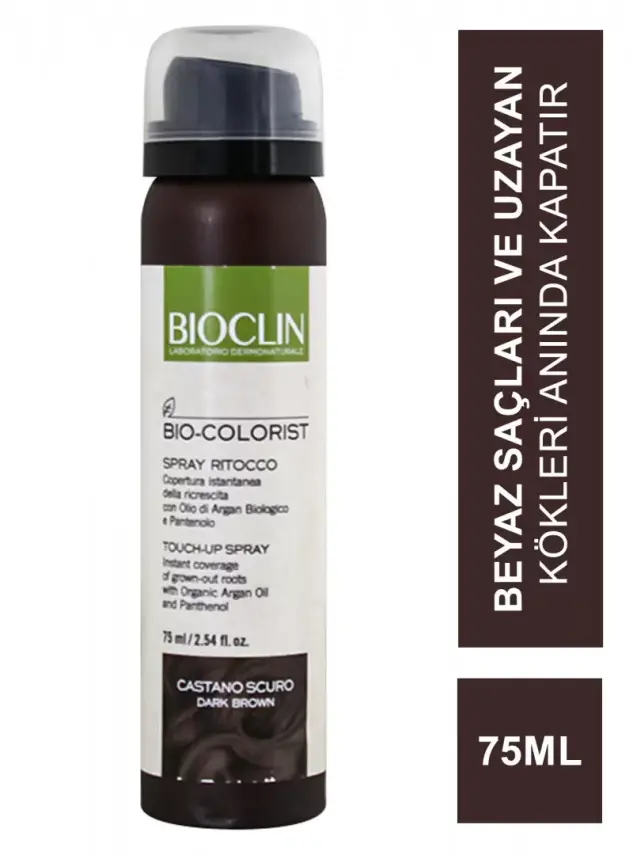 OUTLET - Bioclin Bio Colorist Touch Up Sprey - Dark Brown - 75 ml - 1