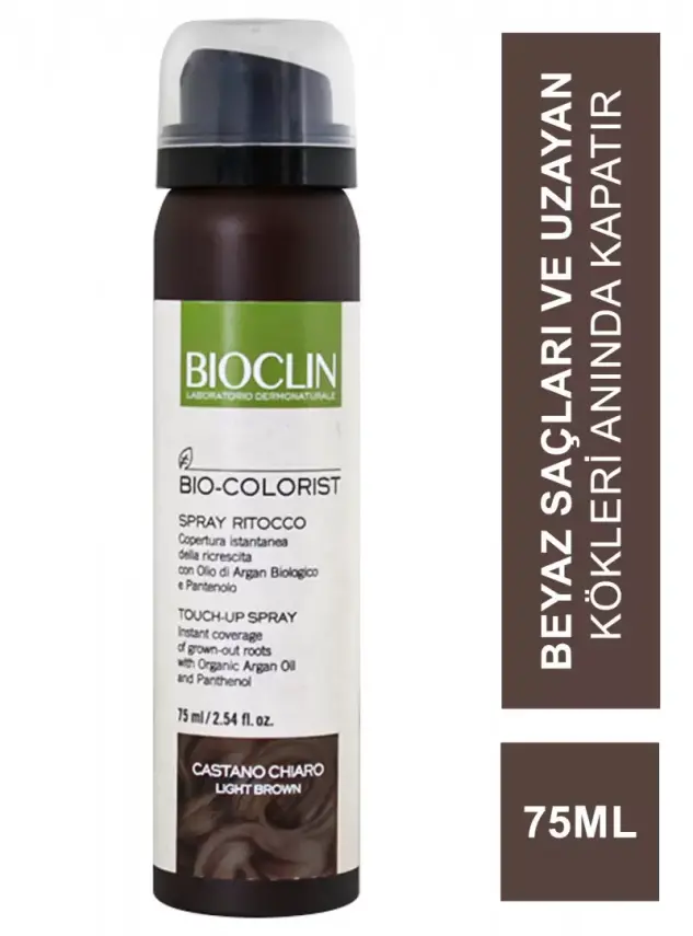 Bioclin Bio Colorist Touch Up Sprey - Light Brown - 75 ml - 1