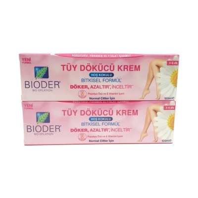 Bioder Tüy Dökücü Krem Kadınlara Özel 100 ml - 2 Adet - Bioder