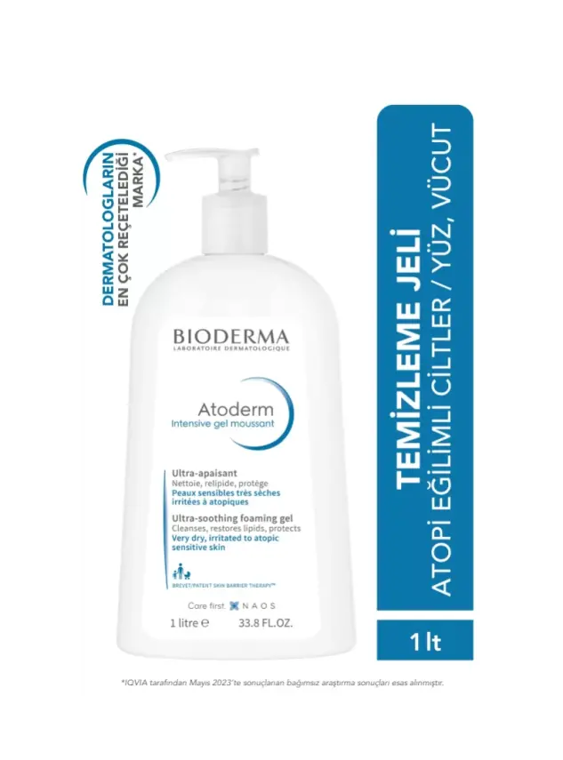 Bioderma Atoderm Intensive Foaming Gel Moussant 1 lt - 1