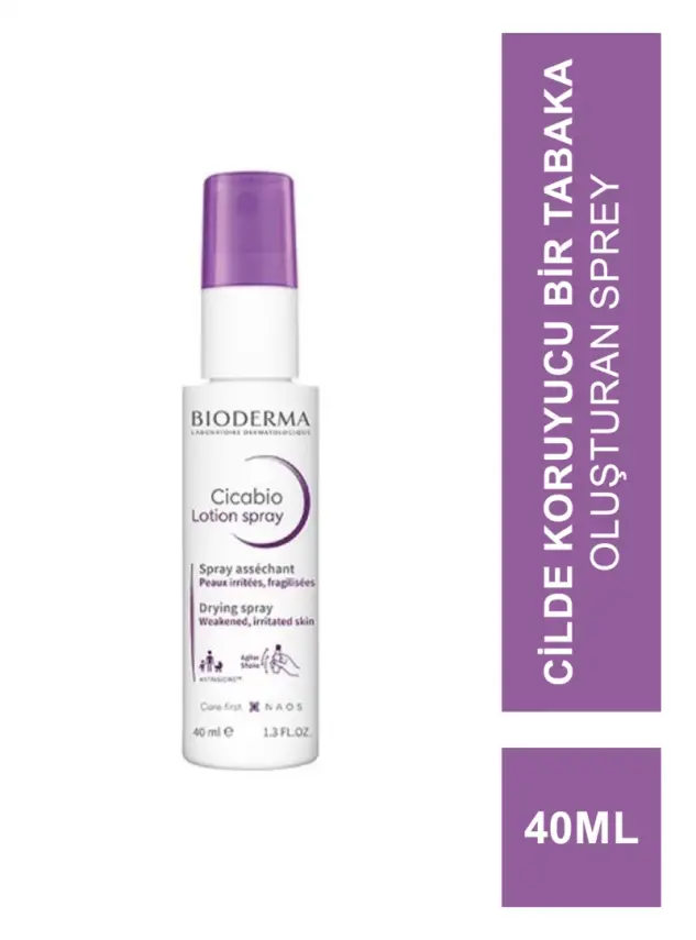 Bioderma Cicabio Lotion Spray 40 ml - Yıpranmış ve Tahriş Olmuş Ciltler İçin - 1