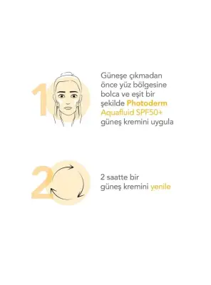 Bioderma Photoderm Aquafluid SPF50+ Tüm Ciltler Renksiz Güneş Kremi 40 ml - Sensibio H2o Hediye - - 5