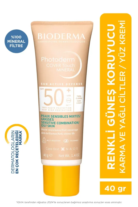 Bioderma Photoderm Cover Touch Mineral SPF50+ Light 40 ml - 1