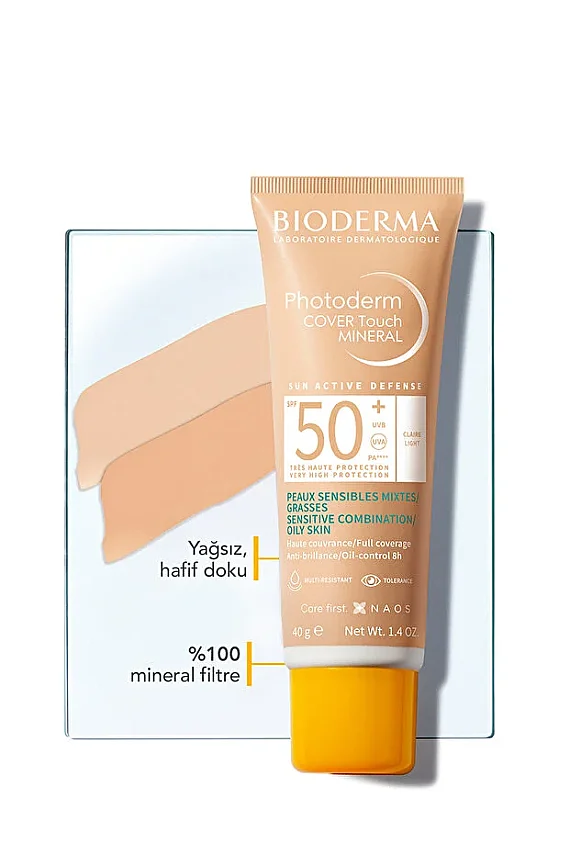 Bioderma Photoderm Cover Touch Mineral SPF50+ Light 40 ml - 6