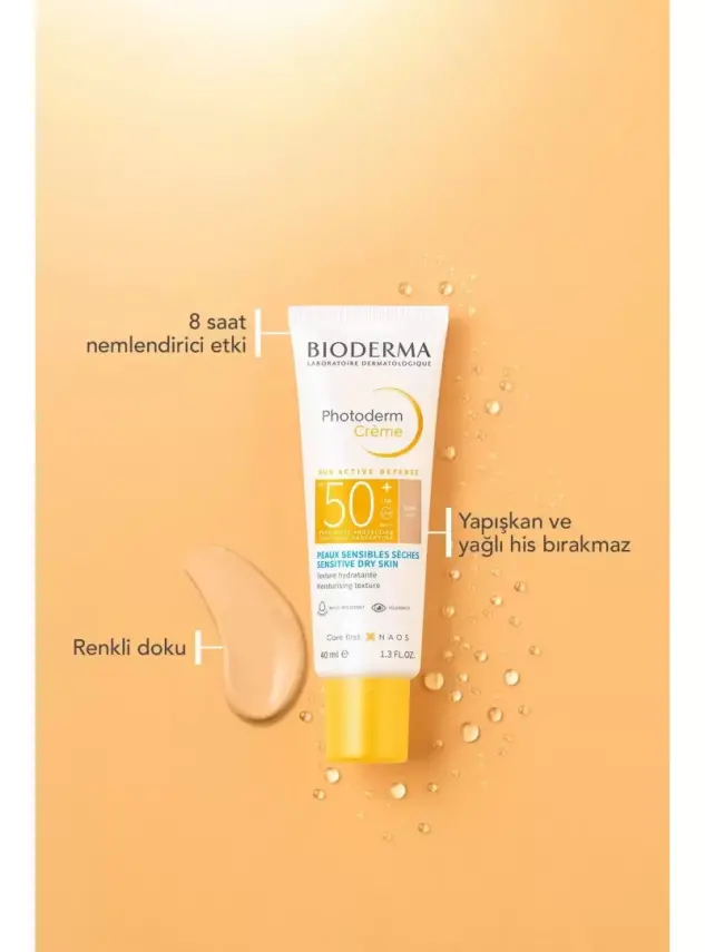 OUTLET - Bioderma Photoderm Creme Renkli Kuru Ciltler için Yüksek Korumalı SPF50+ Yüz Güneş Kremi 40 ml - 2