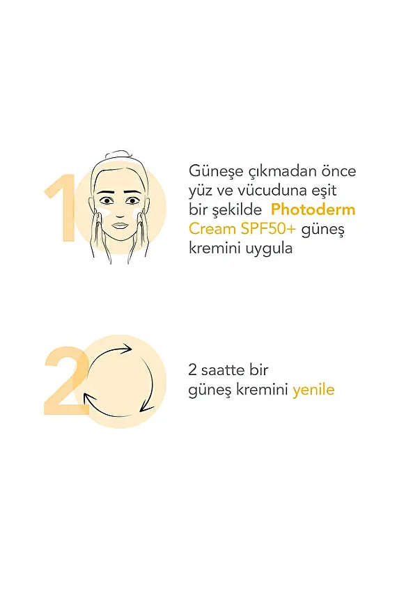 Bioderma Photoderm Creme Renksiz Kuru Ciltler için Yüksek Korumalı SPF50+ Yüz Güneş Kremi 40 ml - 4