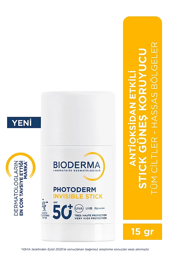 Bioderma Photoderm Invisible Stick SPF50+ Antioksidan UV Koruma İçeren Hassas & Tüm Ciltler Güneş Kremi 15gr - 1