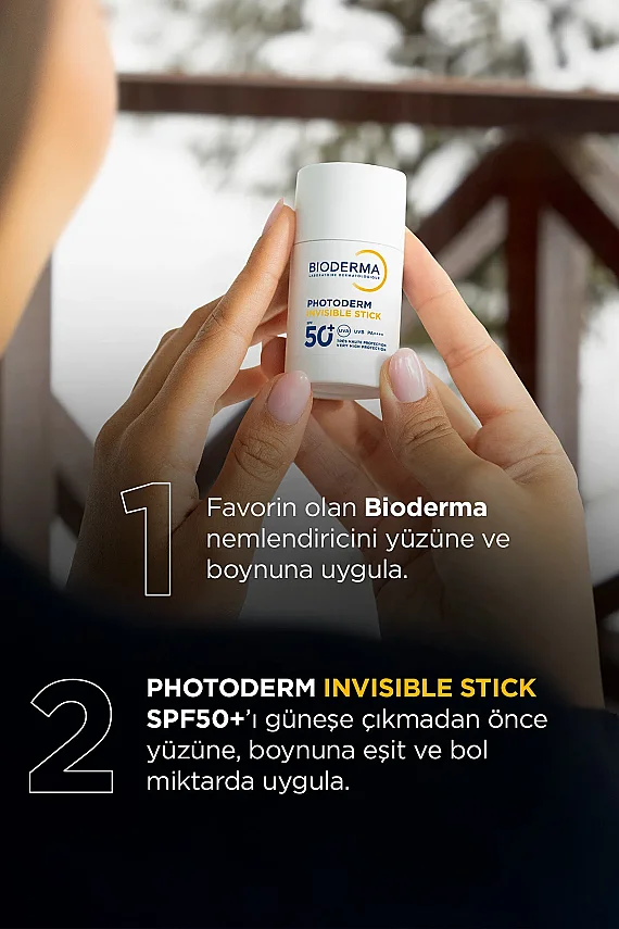 Bioderma Photoderm Invisible Stick SPF50+ Antioksidan UV Koruma İçeren Hassas & Tüm Ciltler Güneş Kremi 15gr - 6