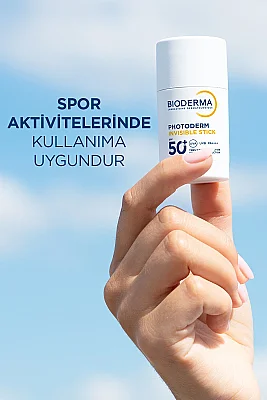 Bioderma Photoderm Invisible Stick SPF50+ Antioksidan UV Koruma İçeren Hassas & Tüm Ciltler Güneş Kremi 15gr - 4