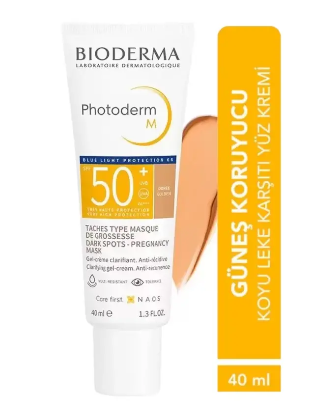 Bioderma Photoderm M SPF50+ Golden Koyu Lekeye ve Mavi Işığa Karşı SPF50+ Renkli Yüz Güneş Kremi 40 ml 40 ml - 1