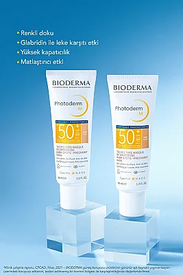 OUTLET-Bioderma Photoderm M SPF50+ Light Koyu Lekeye, Mavi Işığa Karşı SPF50+ Açık Renkli Yüz Güneş Kremi 40 ml - 3