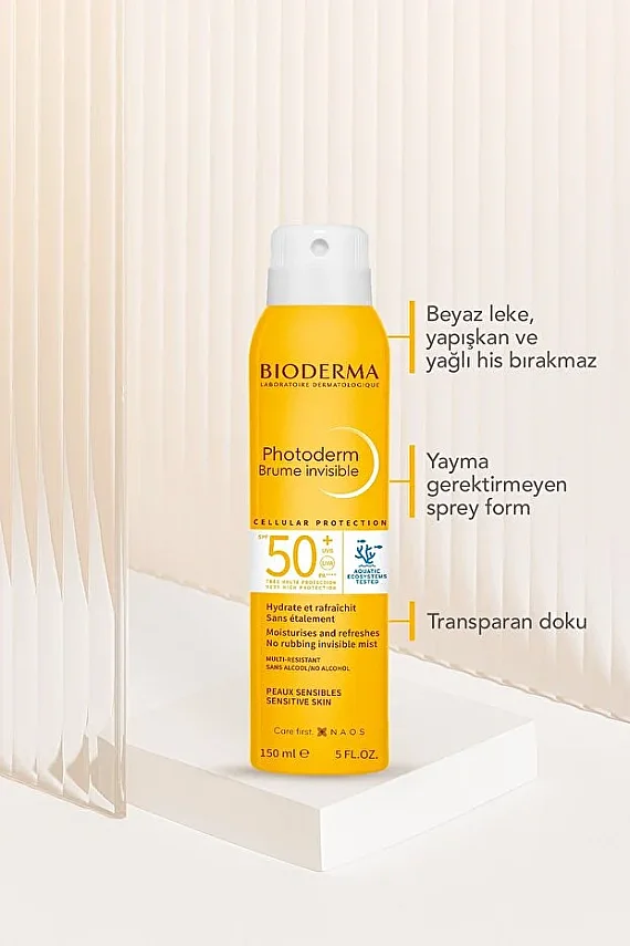 Bioderma Photoderm SPF 50+ Sun Mist Tüm Ciltler Yüksek Korumalı Vücut Güneş Koruyucu 150ml - 2