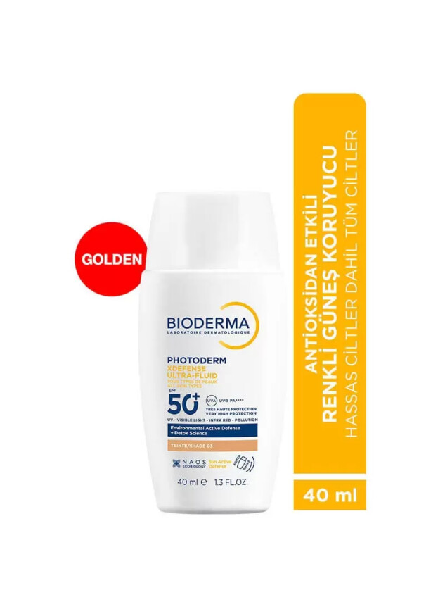 Bioderma Photoderm XDefense Ultra-Fluid SPF50+ 40 ml - Golden - Bioderma
