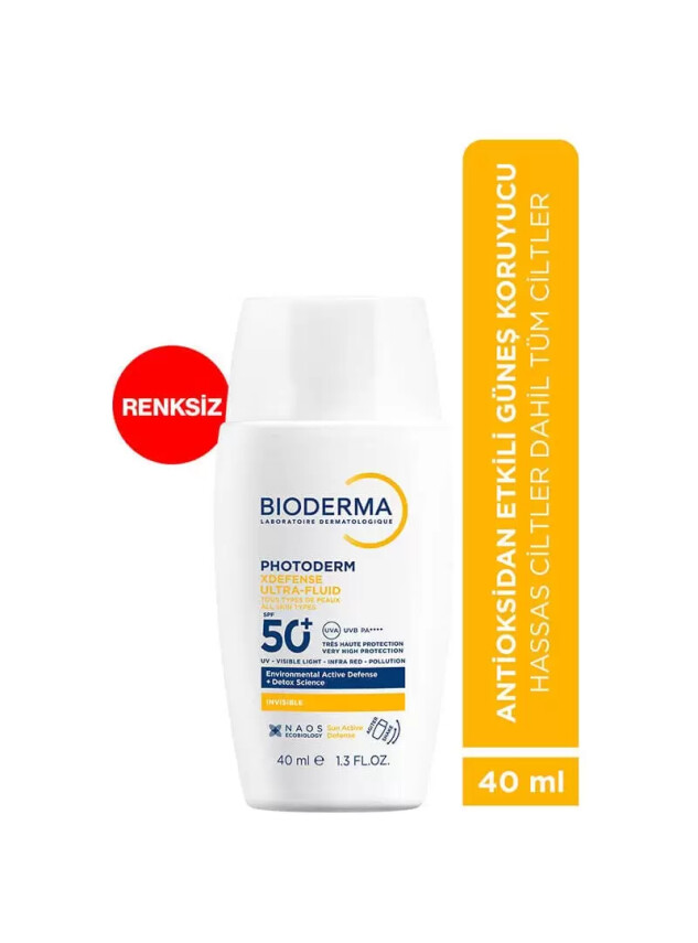 Bioderma Photoderm XDefense Ultra-Fluid SPF50+ 40 ml - Renksiz - Bioderma