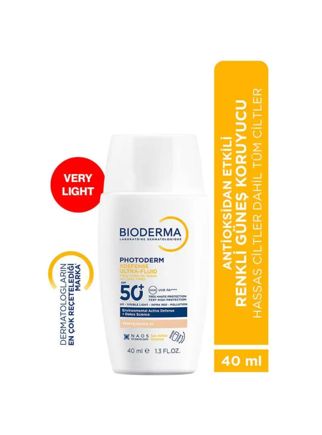 Bioderma Photoderm XDefense Ultra-Fluid SPF50+ 40 ml - Very Light - Bioderma