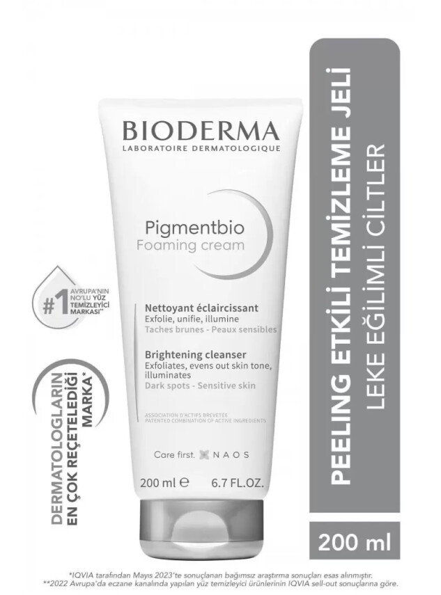 Bioderma Pigmentbio Foaming Cream Cleanser Temizleme jeli 200 ml - Bioderma
