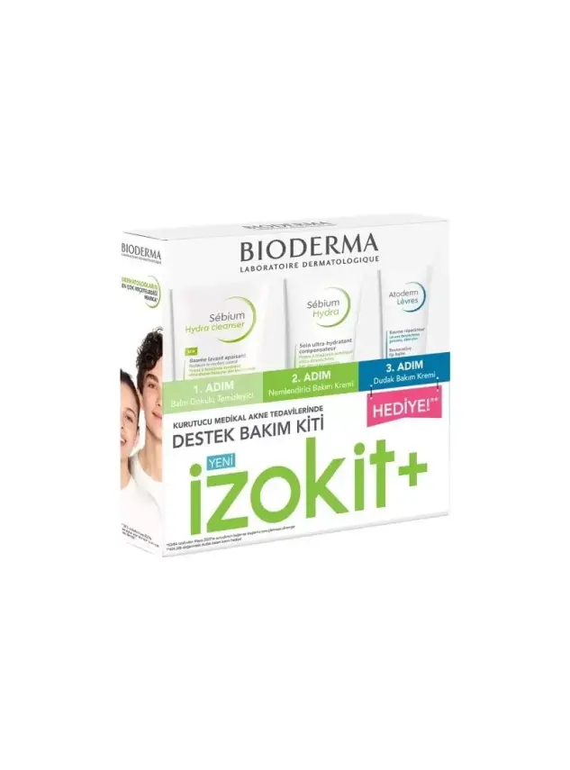 Bioderma Sebium İzokit+ Kurutucu Akne Tedavisine Destek Cilt Bakım Kiti - 1