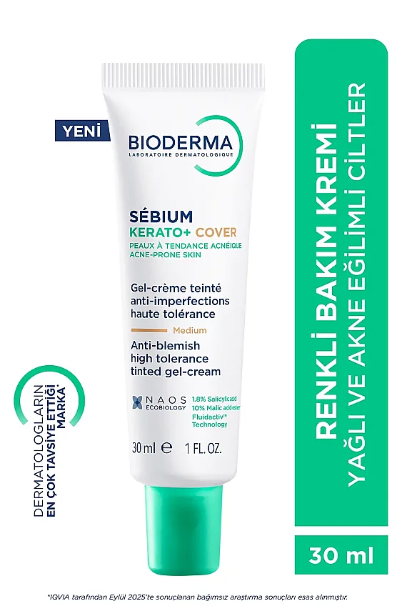Bioderma Sebium Kerato+ Cover Krem 30 ml - 1
