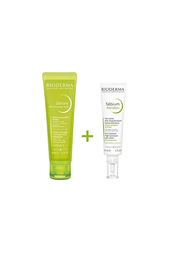 Bioderma Sebium Kerato+ Gel Cream 30 ml+Sebium Foaming Gel Active 45 ml Hediye - 2