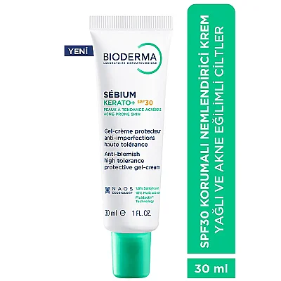 Bioderma Sebium Kerato+ Spf30 Renkli Güneş Kremi 30 ml - Bioderma