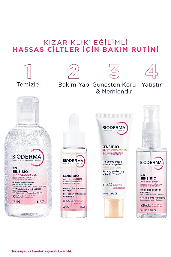 Bioderma Sensibio AR+ CC Cream SPF50+ Güneş Koruyuculu Kızarıklık Karşıtı Renkli Nemlendirici Krem 40 ML - 8