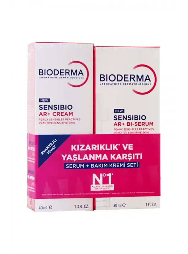 Bioderma Sensibio Ar+ Cream 40ml + Ar+ Bi-Serum 40ml | Kızarıklık ve Yaşlanma Karşıtı Set - 1