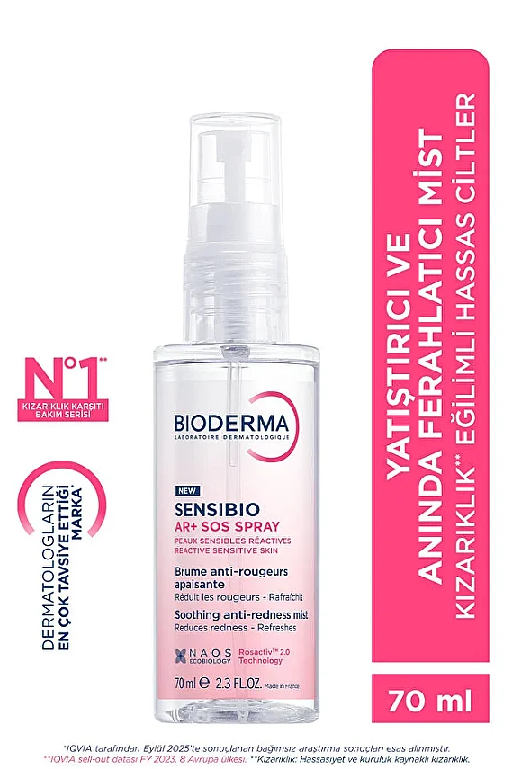 Bioderma Sensibio Ar+ Sos Spray 70ml | Kızarıklık Karşıtı Sprey - 1