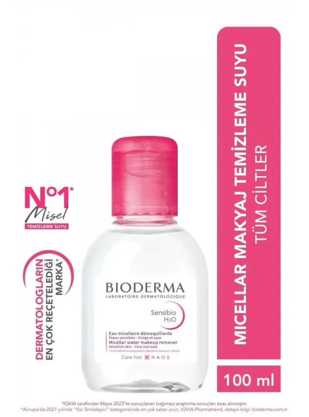 Bioderma Sensibio H2O Cilt ve Makyaj Temizleme Misel Suyu 100 ml - Bioderma