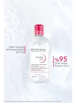 Bioderma Sensibio H2O Cilt ve Makyaj Temizleme Misel Suyu 100 ml - 2