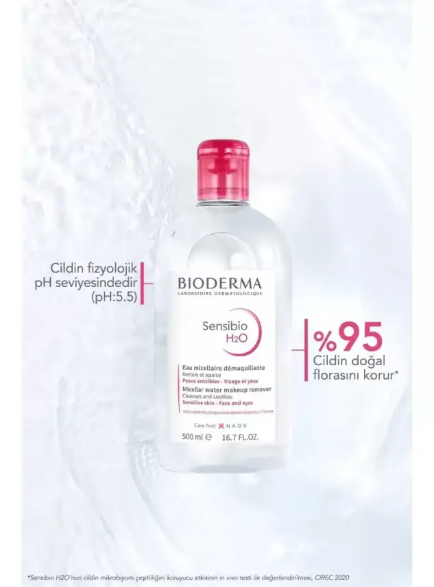 Bioderma Sensibio H2O Cilt ve Makyaj Temizleme Misel Suyu 100 ml - 2
