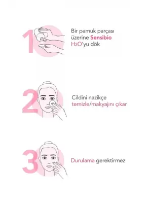 Bioderma Sensibio H2O Cilt ve Makyaj Temizleme Misel Suyu 100 ml - 3