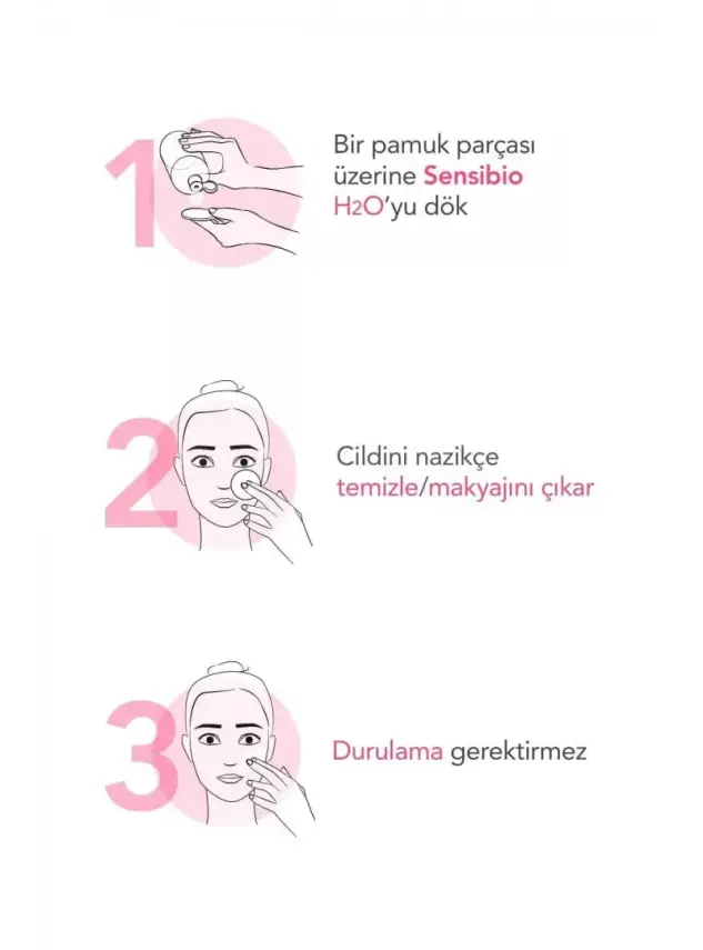 Bioderma Sensibio H2O Cilt ve Makyaj Temizleme Misel Suyu 100 ml - 3