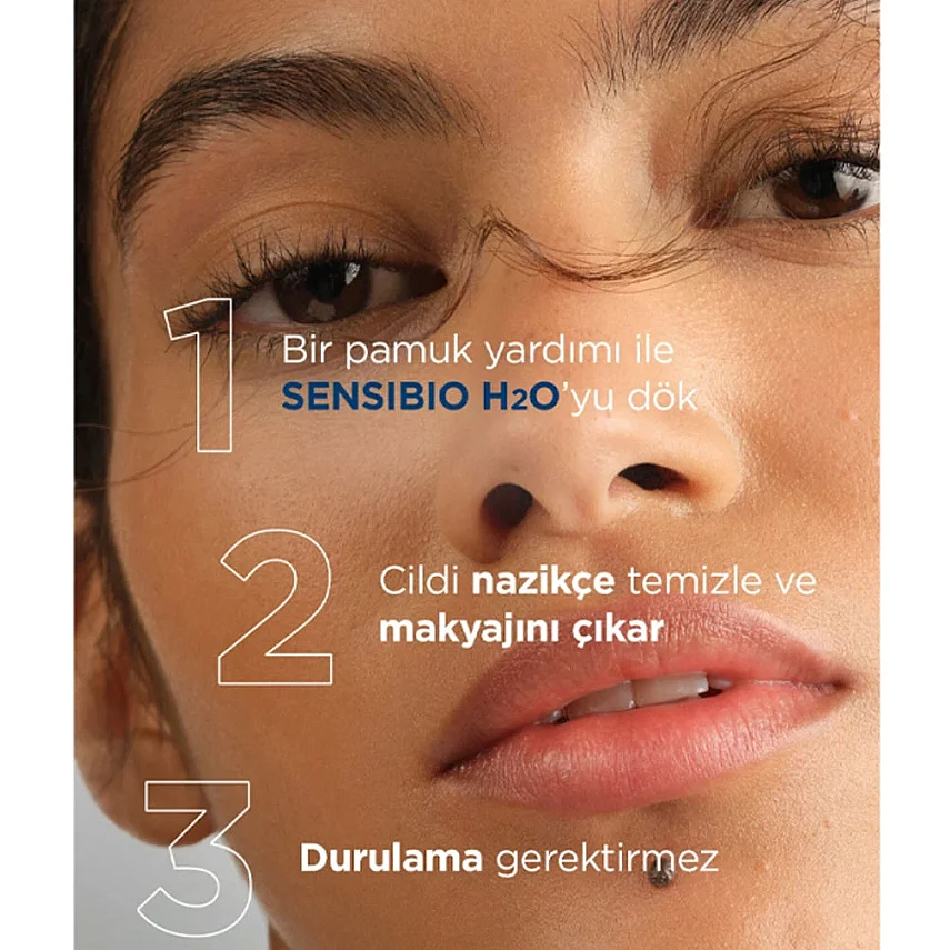 Bioderma Sensibio H2O Cilt ve Makyaj Temizleme Misel Suyu 100 ml - 3