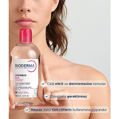 Bioderma Sensibio H2O Cilt ve Makyaj Temizleme Misel Suyu 100 ml - 2